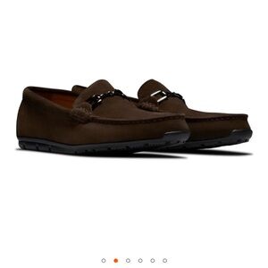 FootJoy Club Casuals Suede Loafer Shoes - Chocolate 8.5